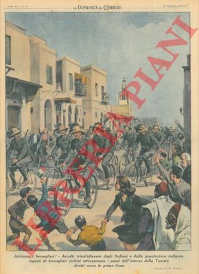 MOLINO W. - - Per proteggere i combattenti del fronte orientale contro le insidie del freddo, del vento e dell'acqua, il Comando tedesco ha adottato una speciale divisa invulnerabile a tutti gli assalti del maltempo.