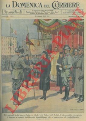 MOLINO W. - - Madri e Vedove dei Caduti di Alessandria consegnano le fiamme dell' Esercito Repubblicano a coloro che si apprestano al combattimento.