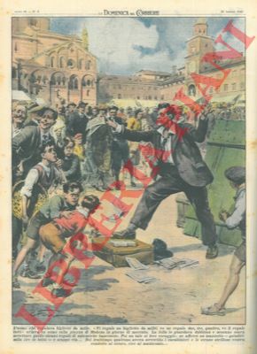 FERRARI R. - - Uomo che regalava banconote da mille veniva portato al manicomio.