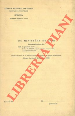 DUVAL Gen. et AA. - - Du Ministre de l'Air. 