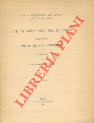 CIAMICIAN Giacomo - SILBER Paolo - - Sopra una nuova sintesi dell'acido a carbopirrolico dal pirrolo.