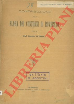 DE COBELLI Giovanni - - Contribuzione alla flora dei contorni di Rovereto.