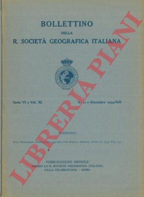 MIGLIORINI Elio - - Bibliografia geografica della Regione Italiana (Anno IX: 1933).