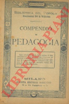 - - Compendio in pedagogia.