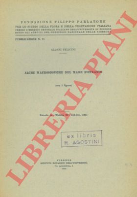 FELICINI Gianni - - Alghe macroscopiche del mare d'Otranto.