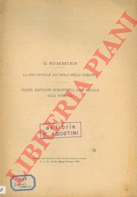 SOMMIER S. - - La gita sociale all' isola della Gorgona. Piante raccolte durante la gita sociale alla Gorgona.