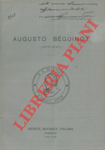 NEGRI Giovanni - - Augusto Beguinot.