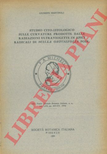 MARTINOLI Giuseppe - - Studio cito-istologico sulle curvature prodotte dalle radiazioni ultraviolette in apici radicali di Scilla obtusifolia Poir.