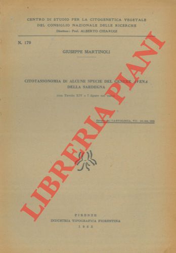 MARTINOLI Giuseppe - - Citotassonomia di alcune specie del genere Avena della Sardegna.