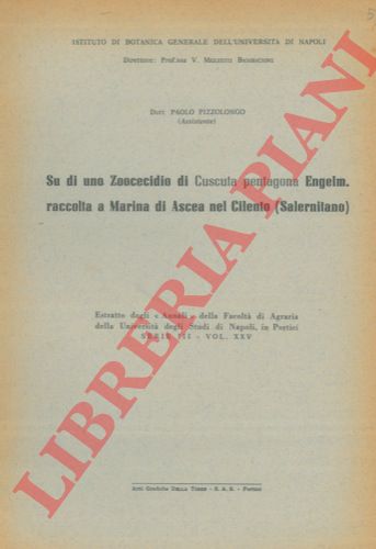 PIZZOLONGO Paolo - - Su di uno zoocecidio di Cuscuta pentagona Engelm. raccolta a Marina di Ascea nel Cilento ( Salernitano ).