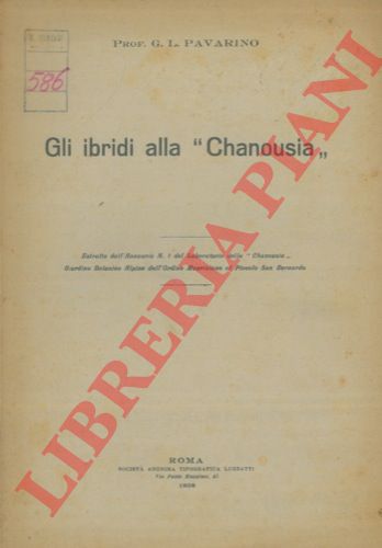 PAVARINO G.L. - - Gli ibridi alla ''Chanousia''.