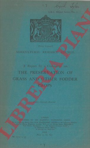 (Agricoltural Research Council) - - The preservation of grass and other fodder crops.