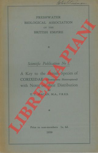 MACAN T.T. - - A key to the British species of Corixidae with notes on their distribution.