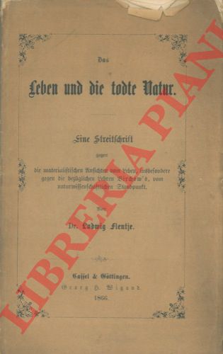 FLENTJE Ludwig - - Das leben und die todte natur.