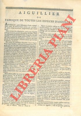 Encyclopedie mthodique - - Aiguillier. 