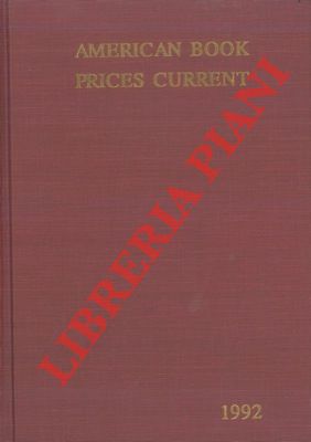 - - American Book Prices Current 1992. Vol. 98.