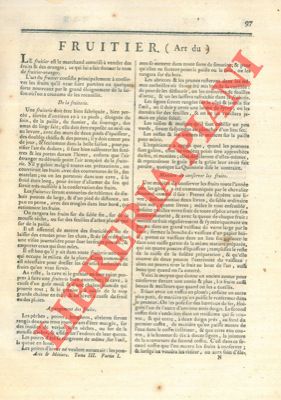 Encyclopedie mthodique - - Art du fruitier.