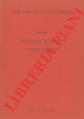 CESARI Paolo - - La malacofauna del territorio italiano. 1 contributo: il genere Helix (Pulmonata, Stylommatophora).