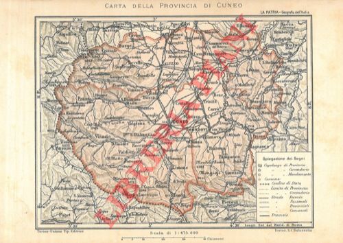 STRAFFORELLO Gustavo - - Provincia di Cuneo. Circondario di Cuneo.