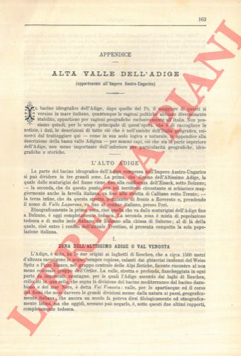 STRAFFORELLO Gustavo - - Alta Valle dell'Adige (appartenente all'Impero Austro-Ungarico).