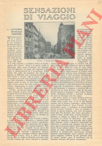 MANACORDA Guido - - Sensazioni di viaggio.