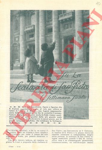 SIMBOLI Raffaele - - Su la scalinata di S. Pietro (Settimana Santa).