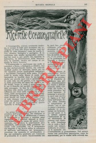 GAMBA Pericle - - Ricerche oceanografiche.