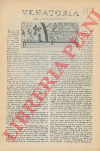 BERTULETTI Carlo - - Venatoria. Divagazioni.