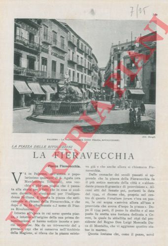 DE FONZO ARDIZZONE Gerolamo - - La fieravecchia. La piazza delle rivoluzioni.