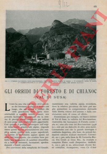 SACCO Federico - - Gli orridi di Foresto e di Chianoc (Val di Susa).