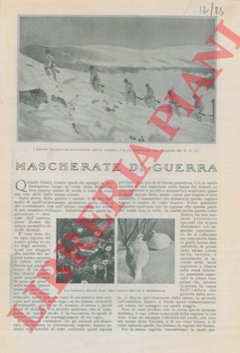 CANESTRINI A. - Mascherate di guerra.
