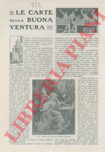 Fr. - - Le carte della buona ventura.