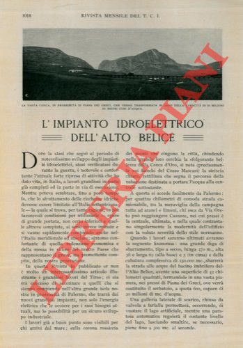 CASELLA A. - - L'impianto idroelettrico dell'Alto Belice.