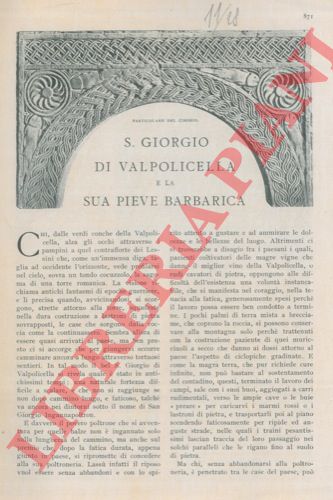 TEDESCHI Pino - - S. Giorgio di Valpolicella e la sua pieve barbarica.