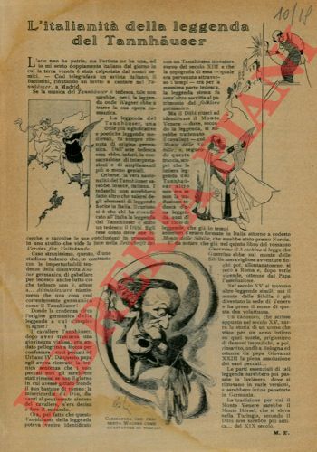 M.E. - - L'italianit della leggenda di Tanhauser.