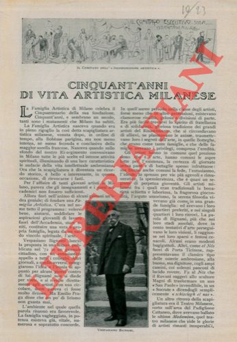 MADINI Pietro - - Cinquant'anni di vita artistica milanese.