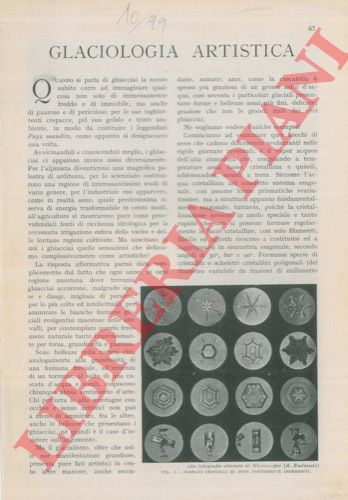 SACCO Federico - - Glaciologia artistica.