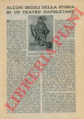 DE FLAVIIS Carlo - - Alcuni secoli della storia di un teatro napoletano.