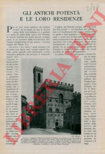 TINTI Mario - - Gli antichi potest e le loro residenze.