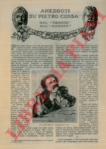 MANCA Antonio - - Aneddoti su Pietro Cossa. Dal 