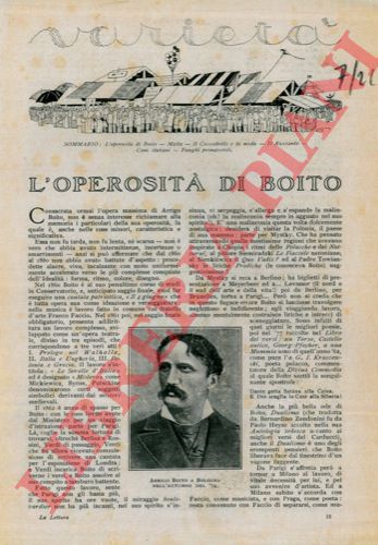 A.C. - - L'operosit di Boito.