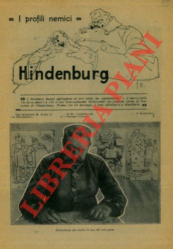 DE ALBERTI Angelo - - I profili nemici. Hindenburg.