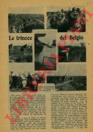 BERNINZONE G. - - Le trincee del Belgio.