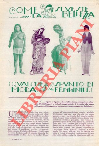 ROSSI Carlo - - Come si veste la bellezza (Qualche spunto di moda femminile).
