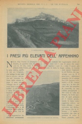 ALMAGIA' R. - - I paesi pi elevati dell'Appennino.