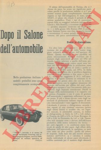 Papilio - - Dopo il Salone dell'Automobile.