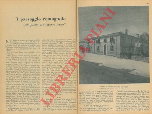 PASQUINI Luigi - - Il paesaggio romagnolo nella poesia di Giovanni Pascoli.