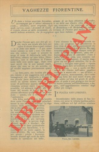 CONTI Giuseppe - - Vaghezze fiorentine.