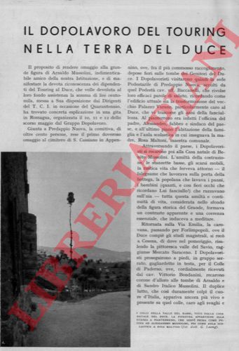 Anonimo - - Il dopolavoro del Touring nella terra del Duce.