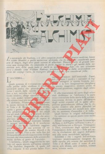 JACCHINI LURAGHI Francesco - - L'alchimia e gli alchimisti.